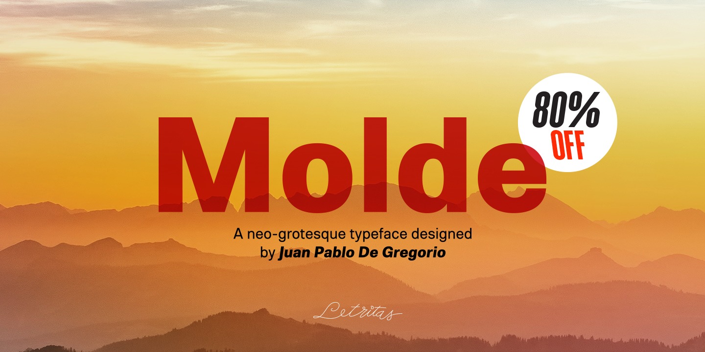 Przykład czcionki Molde Condensed Medium Italic